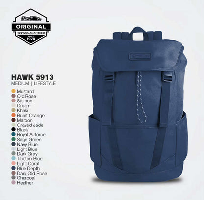 🎒 HAWK Anti-Microbial Laptop Backpack – 100% Authentic | Water-Repellent | Heavy-Duty